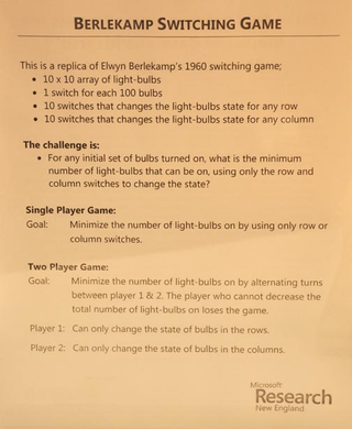 Illustration for article titled Berlekamp's Switch Game May Be Nerdiest Boardgame Ever